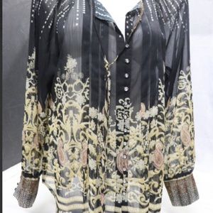 🎈 SALE! V Cristina Sheer Tunic XL